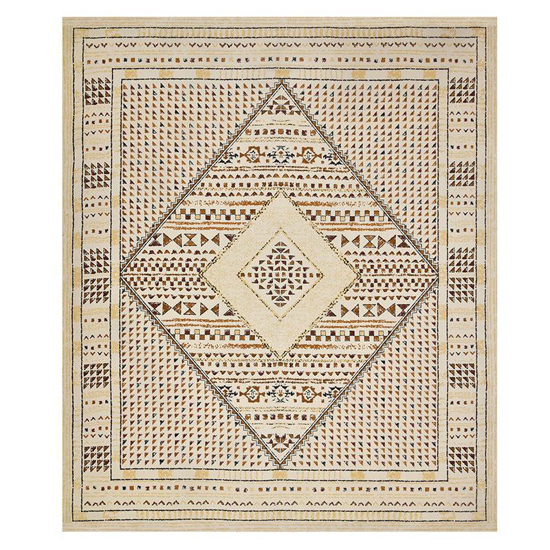Rajasthani Nights Geometric Cotton Bedsheet (Yellow) - 150 TC media 6