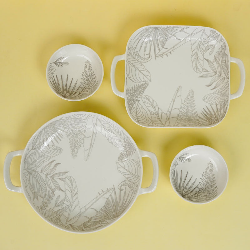 Celene Porcelain Serving Set - Four Piece Set media 4
