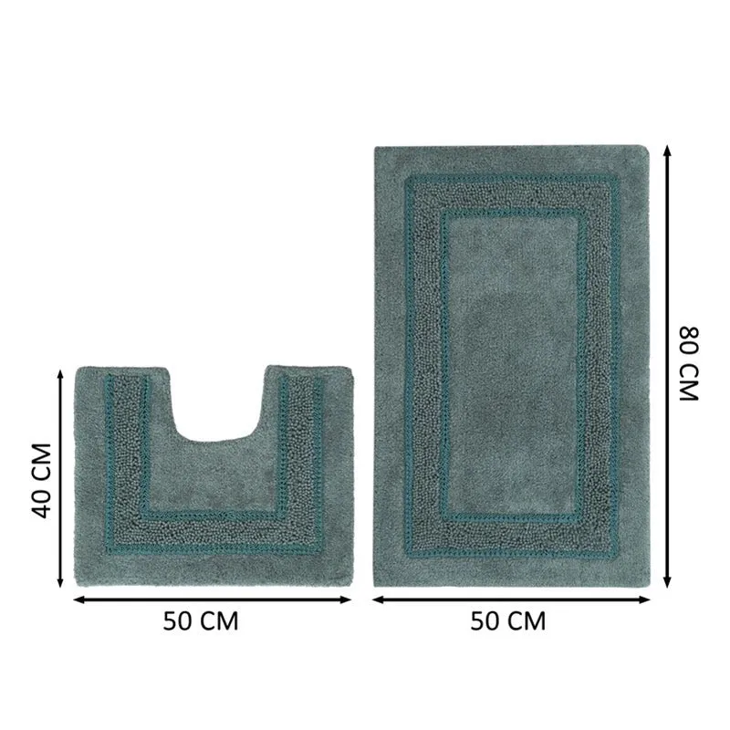SpaStep Cotton Bath Mat (Green) - Set of Two media 10