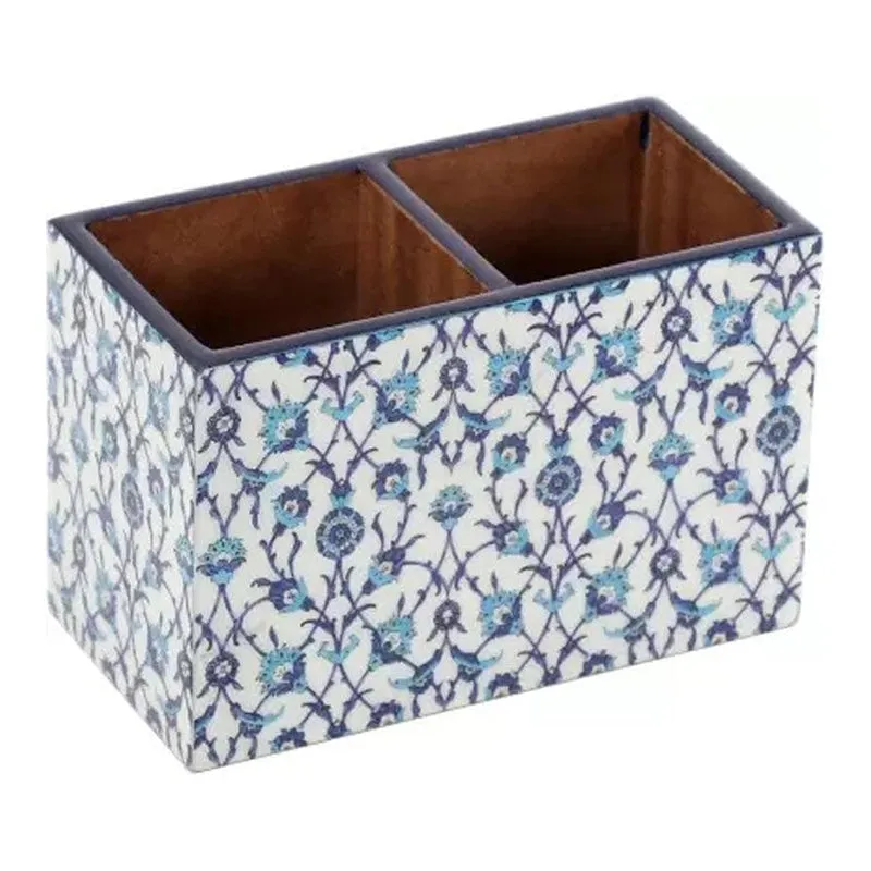 Indigo Florets Cutlery Stand media 4