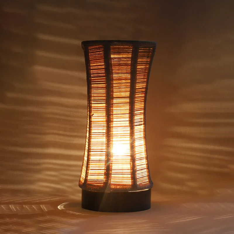 Solira Bamboo Curve Table Lamp - Brown media 5
