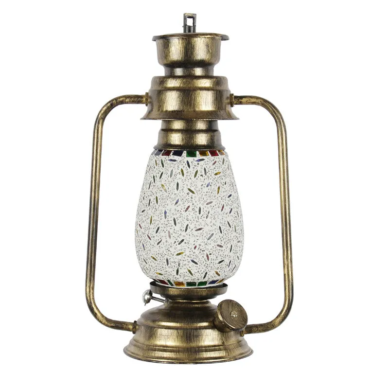 Siera Mosaic Lantern Iron Wall Lamp - Gold media 5