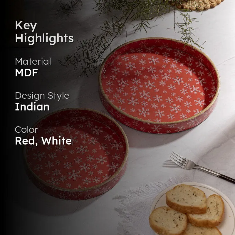Holly Cheer Serving Tray - Set Of Two media 2