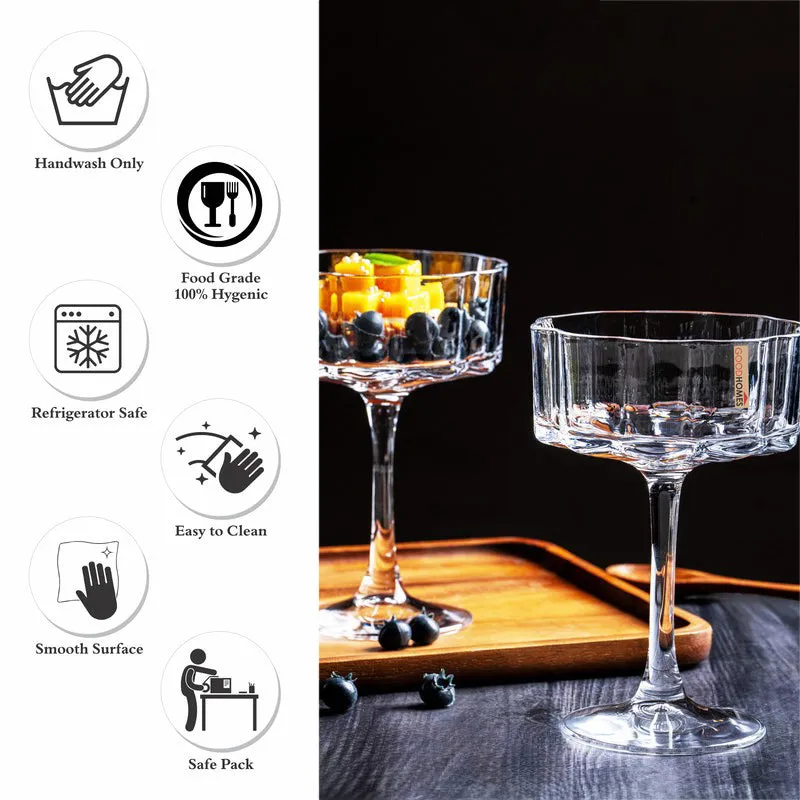 Glass Wine Glasses (380 mL Each) - Set Of Four media 6