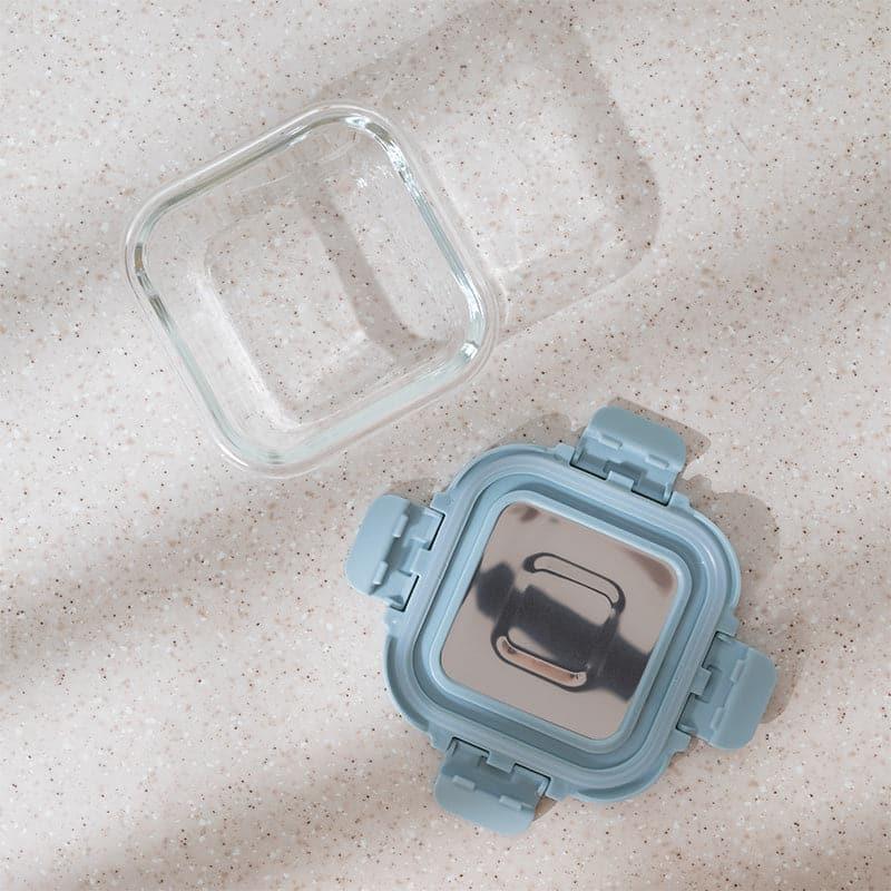 Timo Glass Lunch Box (Blue) - 320 ML media 6