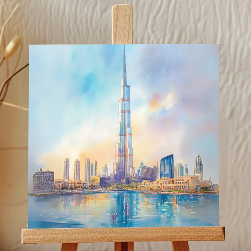 Burj Khalifa Canvas Showpiece media 1
