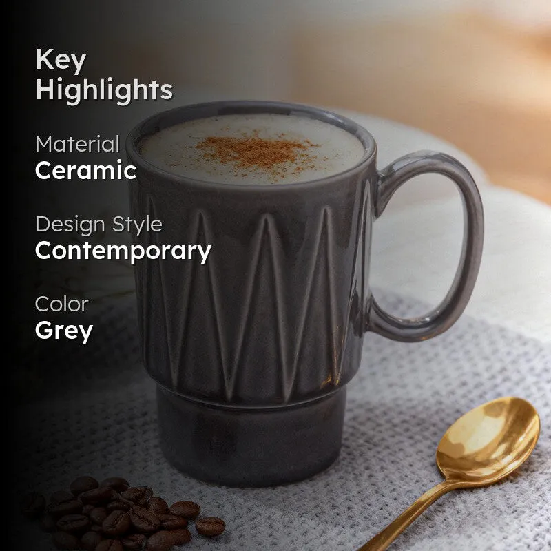 Kindred Ceramic Mug (Ash Grey) - 350 mL media 2