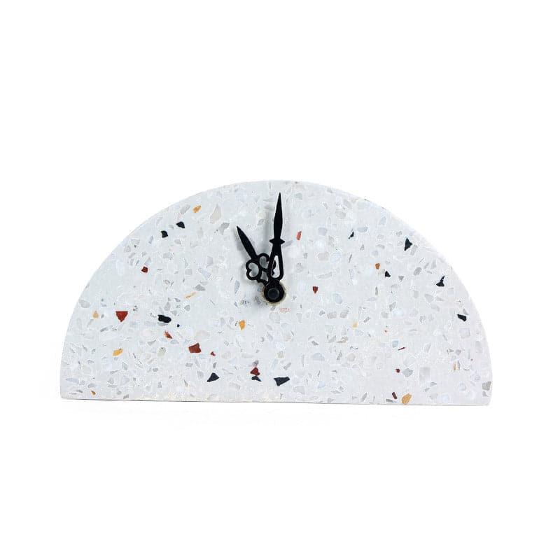 Hemi Terrazoo Hand Crafted Marble Table Clock media 6