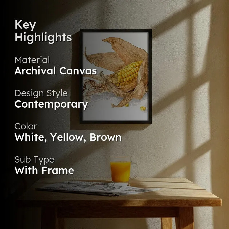 CornFarm Archival Canvas Wall Art - Black media 2