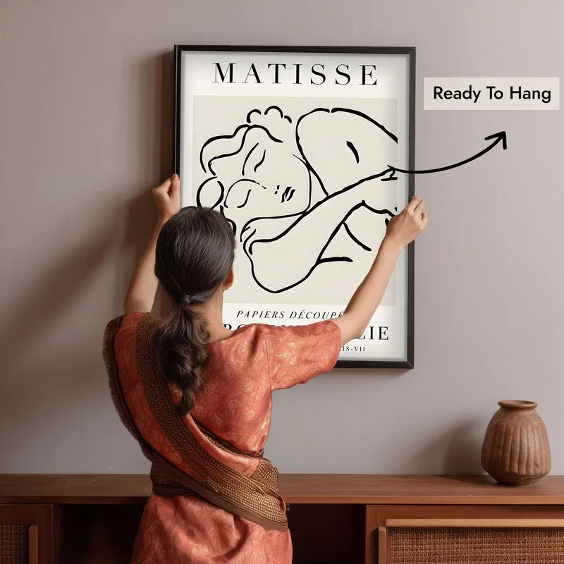 Repose Canvas Wall Painting With Black Frame media 6