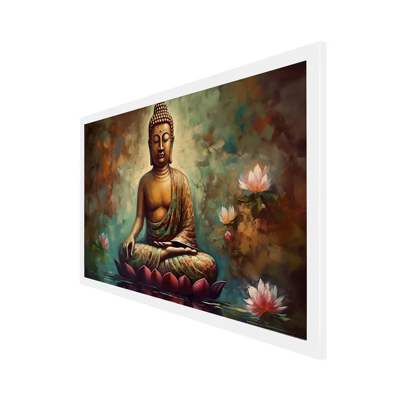 Mahatma Wall Painting With Frame media 7