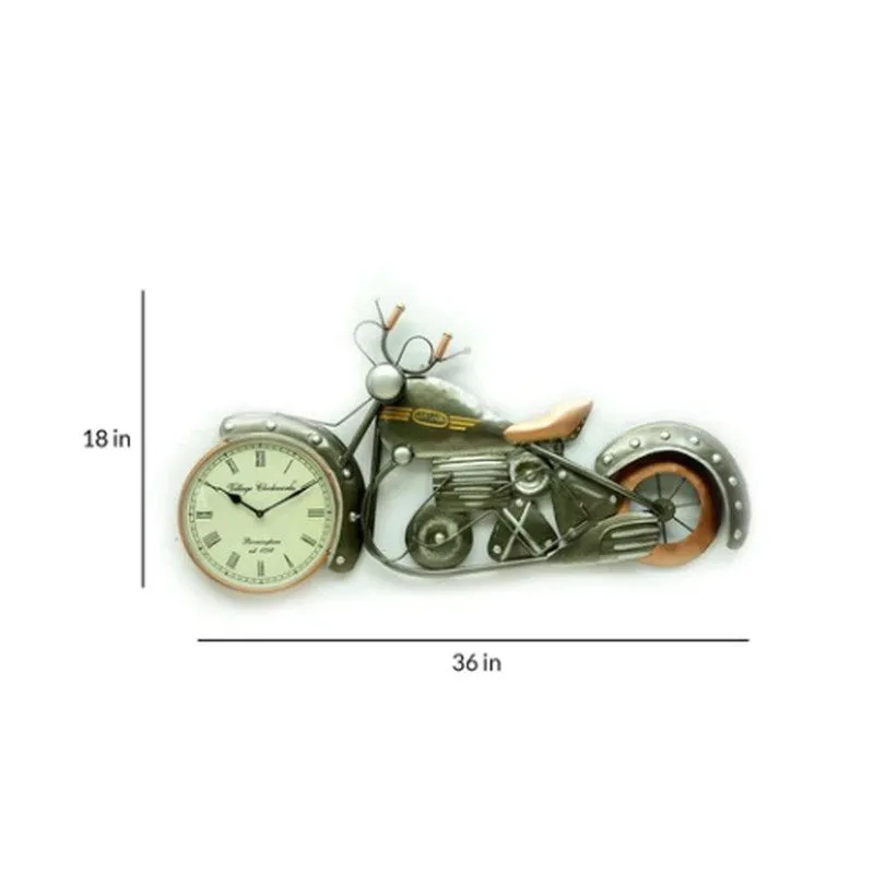 Classic Jawa Motif Metal Wall Clock media 7