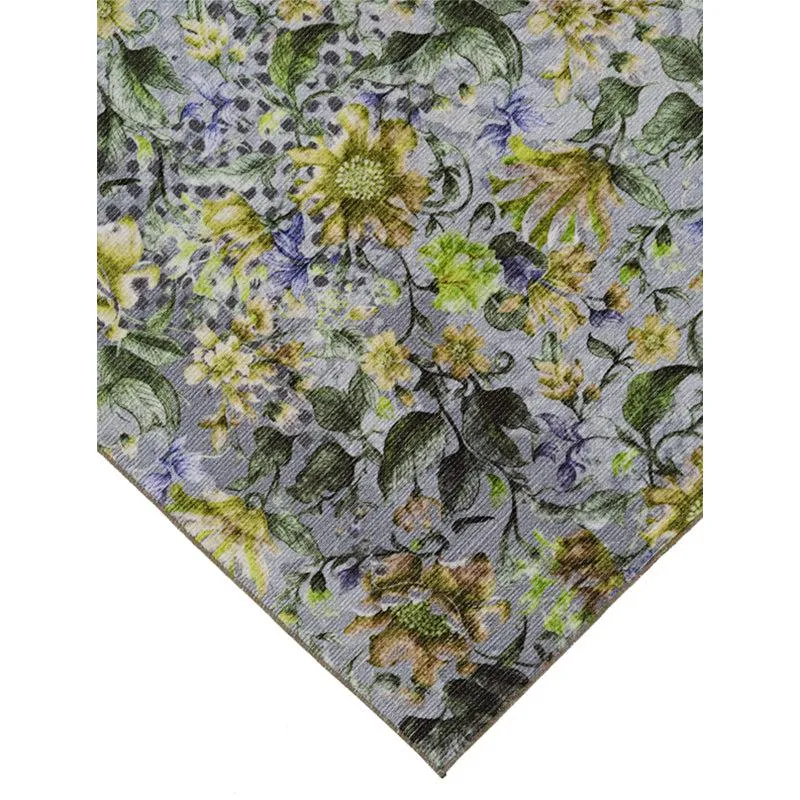 Sumaya Floral Carpet - Grey media 5