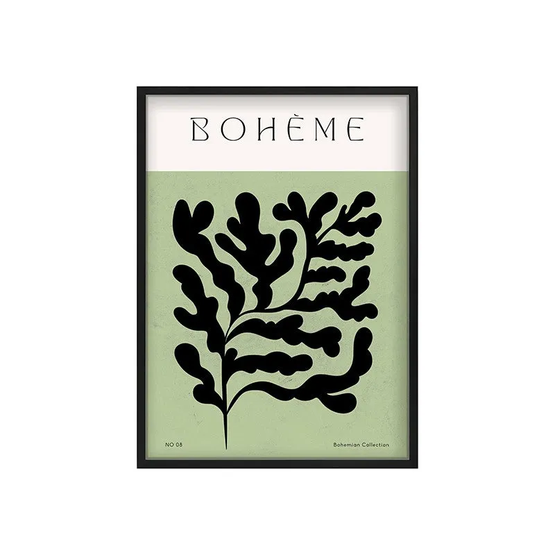 Verdant Muse Canvas Wall Painting With Black Frame media 3