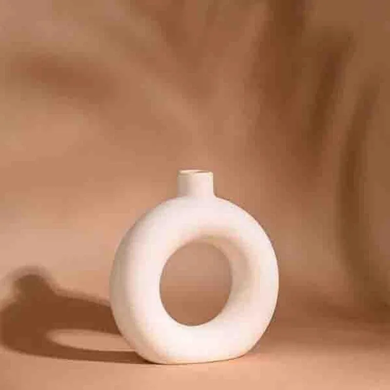 Boho Donut Vase - Powder Pink media 3
