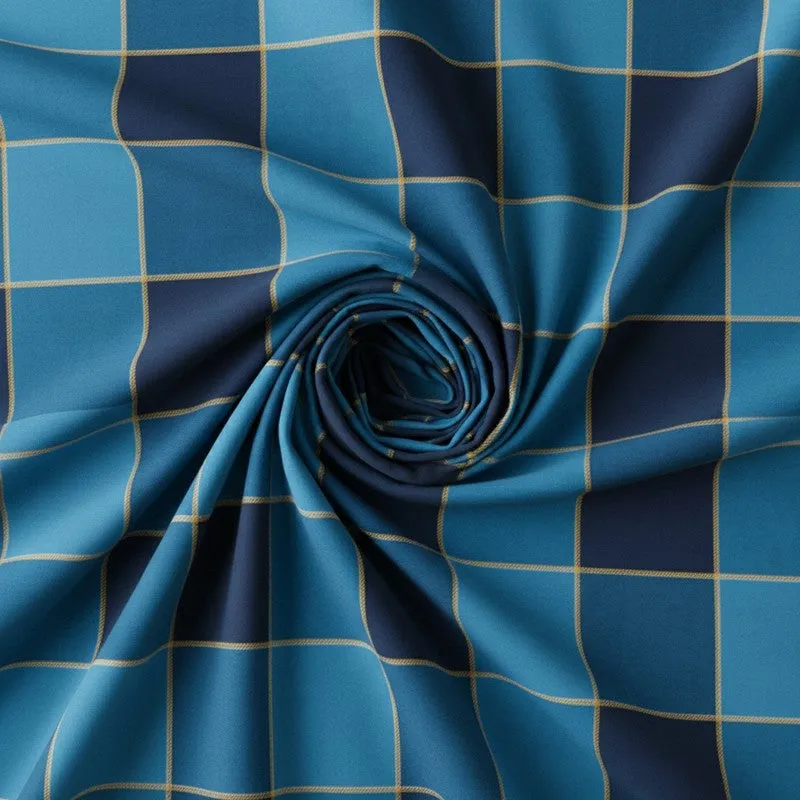 Big Checks Microfiber Bedsheet - 140 GSM media 5