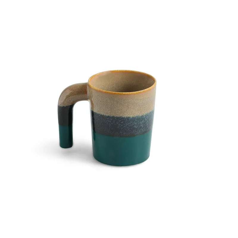 Two Toned Ceramic Coffee Mug (300 Ml Each) - Set Of Four media 4