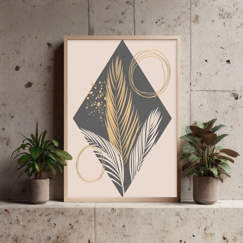 Botanic Bloomscape Archival Canvas Wall Art - Natural Brown Frame media 4