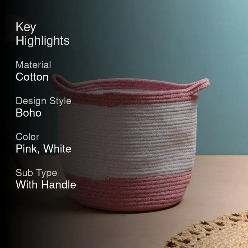 Molly Multipurpose Cotton Storage Basket media 2