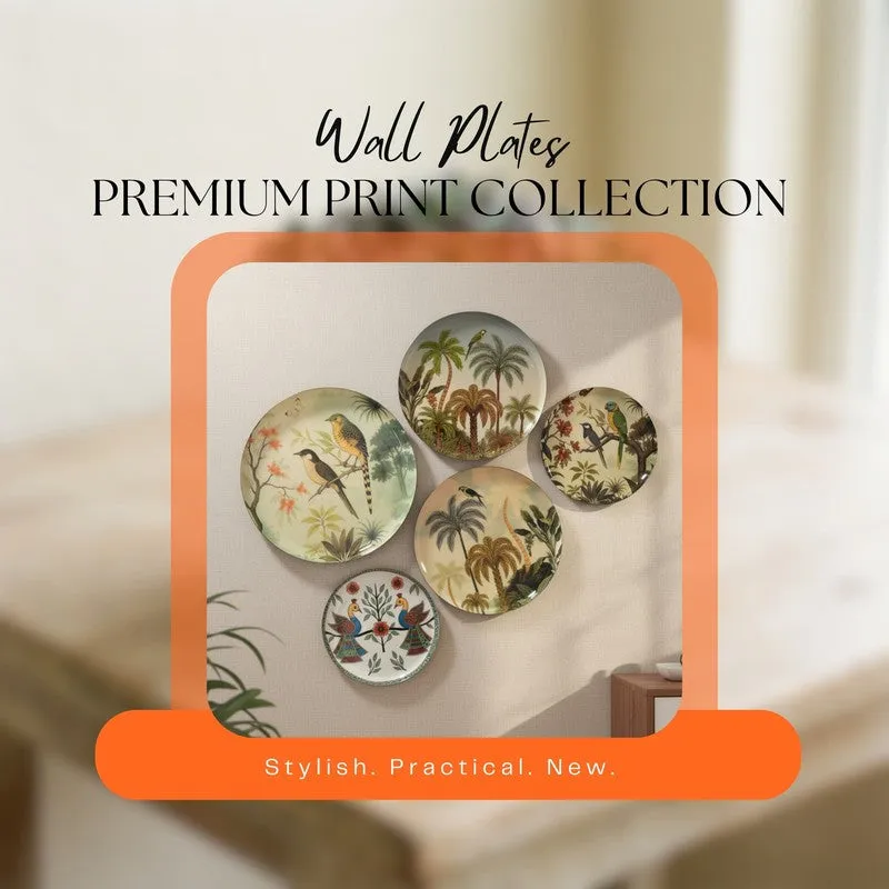 Chirping Charm Wall Plates - Set of Five media 9
