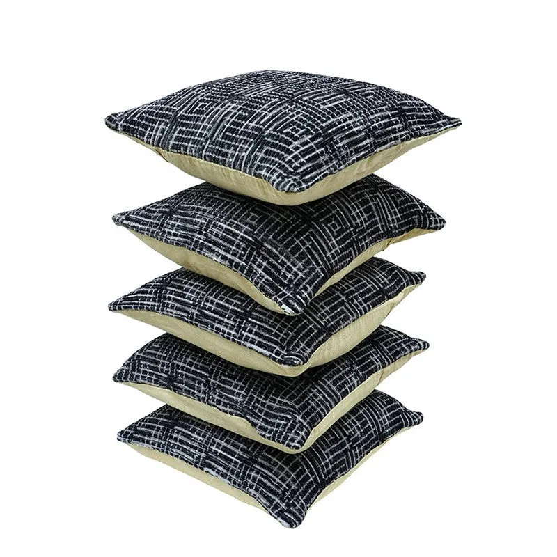 GeoMirage Cushion Cover (Black) - Set Of Five media 5