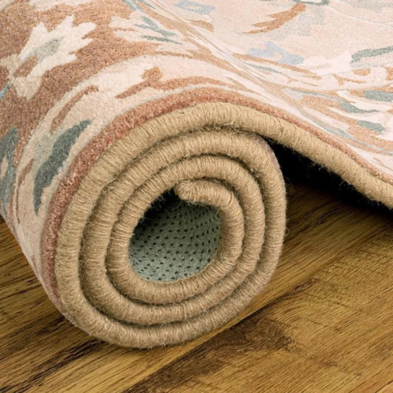Sekhmet Hand Tufted Ethnic Wool & Nylon Carpet - Brown media 4