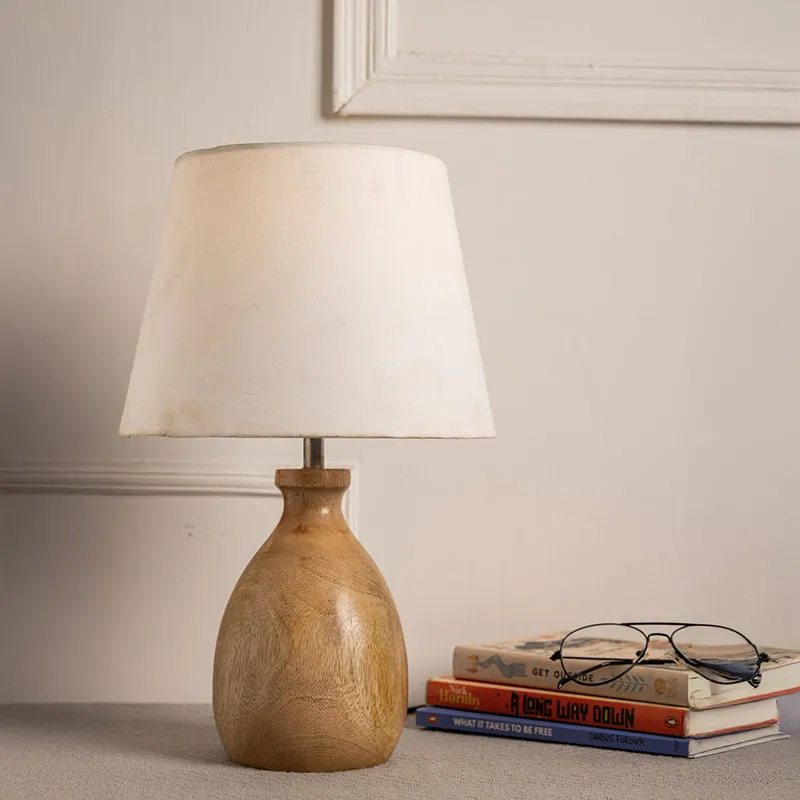 Kumbha Glow Cotton Table Lamp - White media 2