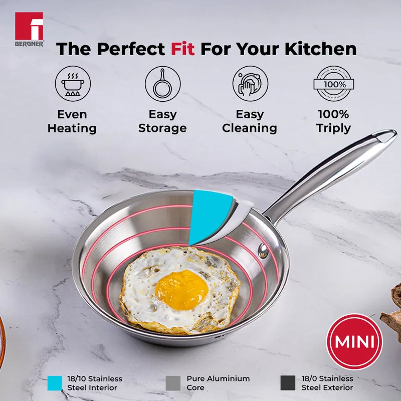 Bergner Argent Triply Frypan - 18 CM media 5