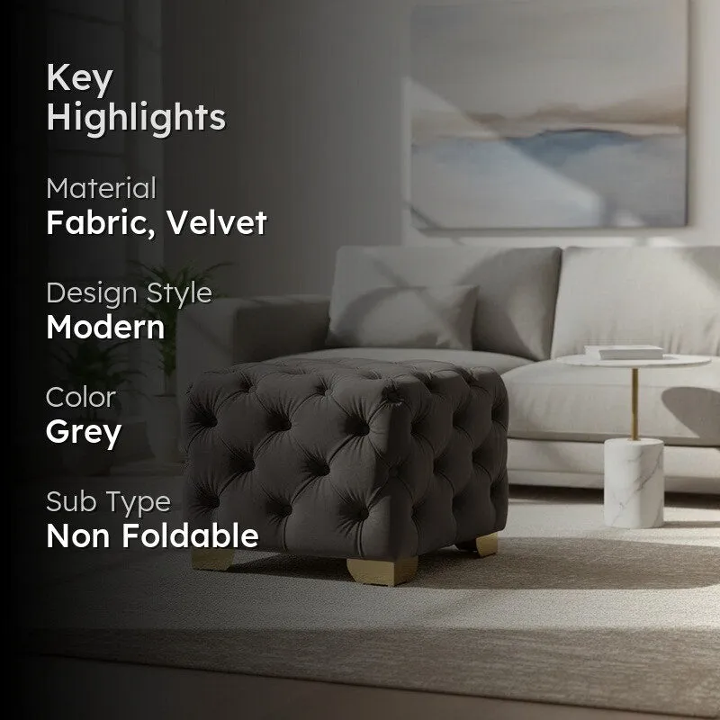 Averon Pluffa Ottoman - Grey media 2