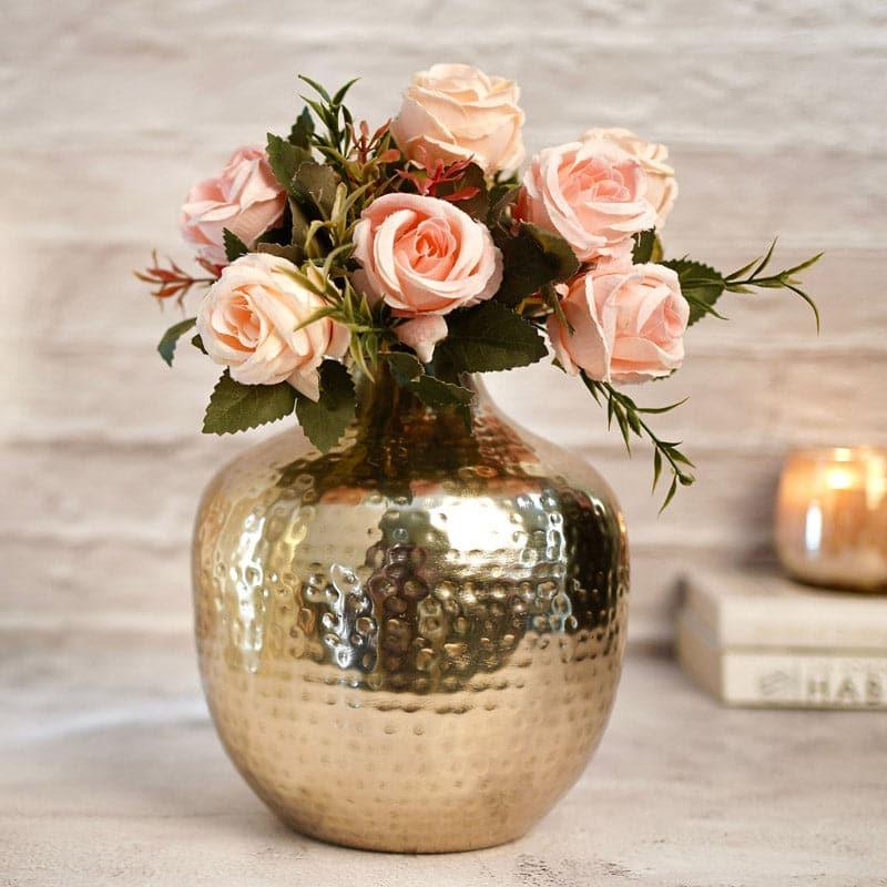 Francine Metal Vase - Gold media 4