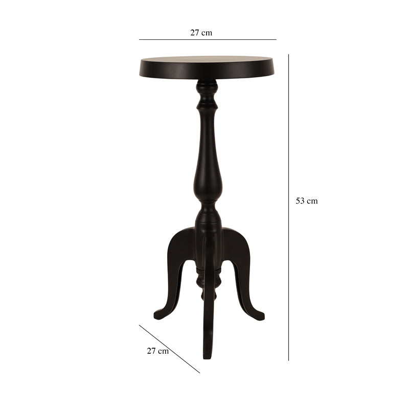 Misova Antique Accent Table - Black media 4