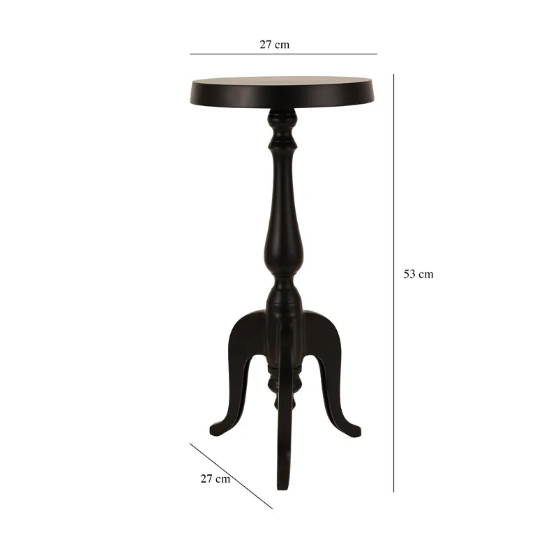 Misova Antique Accent Table - Black media 4