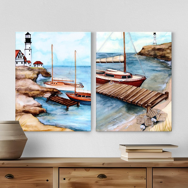 Poetic Ports Wall Art - Set Of Two
