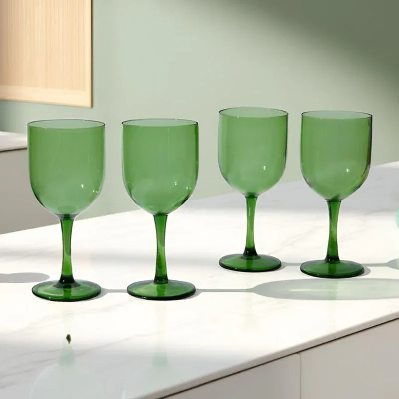 Ocean Mist Goblet Glasses(280 mL) - Set Of Four media 1