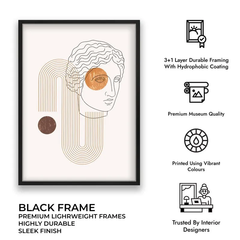 Modern Muse Canvas Wall Painting With Black Frame media 8