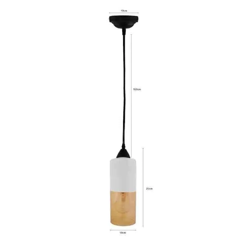Capsule LED Glass Ceiling Lamp - White media 6