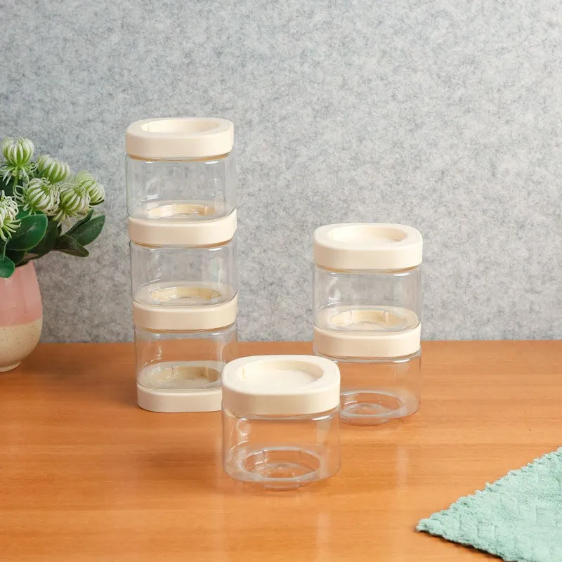 ClearStack White Clear PET Container (450 mL Each) - Set Of Six media 1