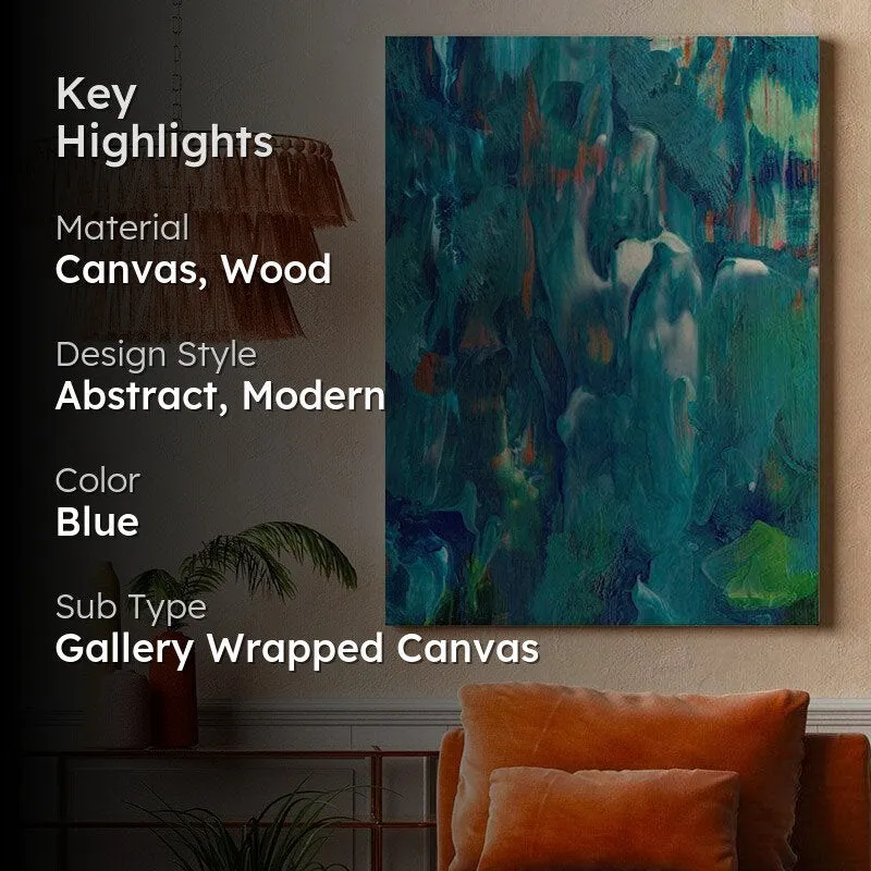 Coastal Abstract Canvas Wall Painting - Gallery Wrap media 2