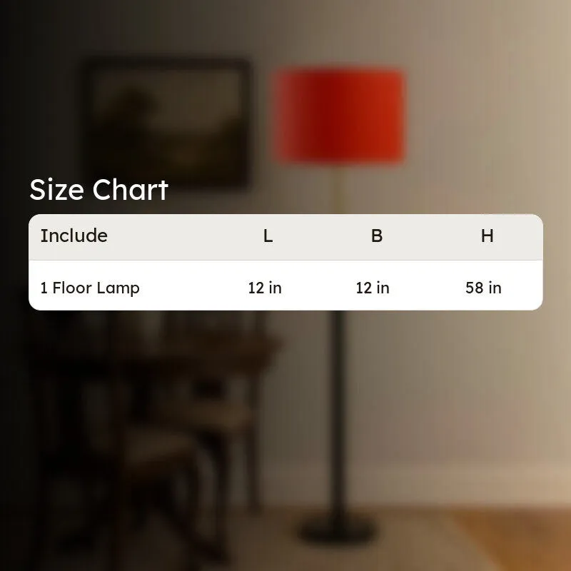 Nordic Glow Wooden Floor Lamp - Orange media 9