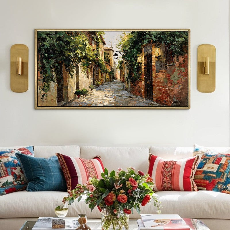 Narrowlane Canvas Wall Painting With Frame
