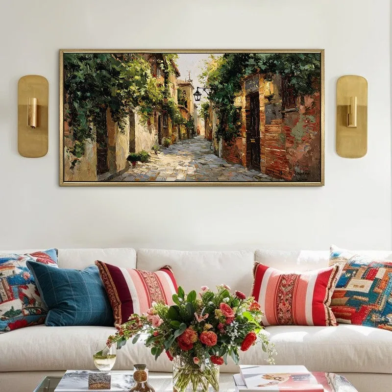 Narrowlane Canvas Wall Painting With Frame media 1