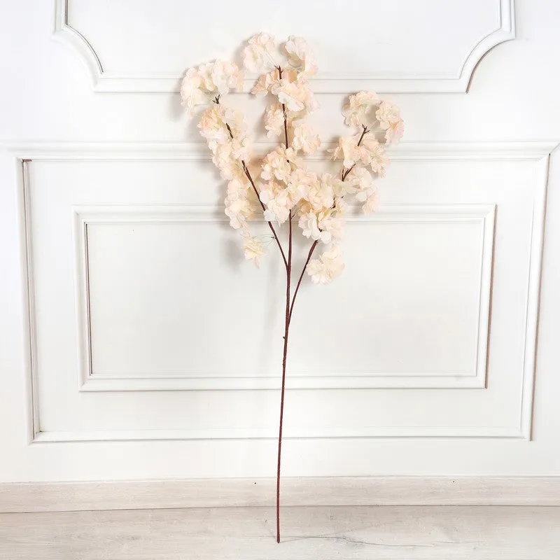 Blossira Cherry Blossom Fabric Arificial Flower - Ivory media 3