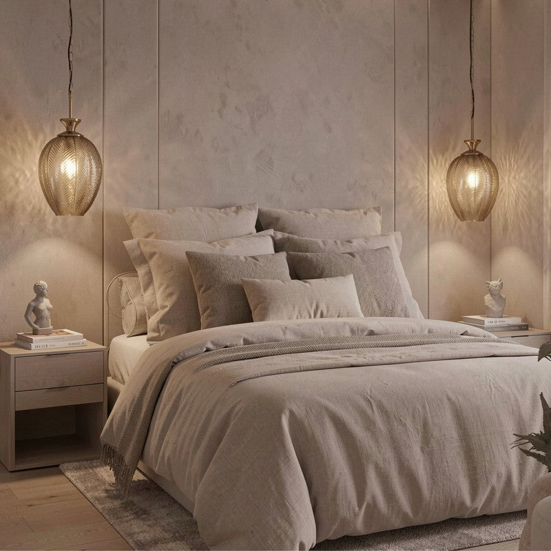 Antum Iron Ceiling Lamp - Smokey Gold media 3