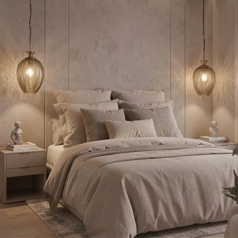 Antum Iron Ceiling Lamp - Smokey Gold media 3