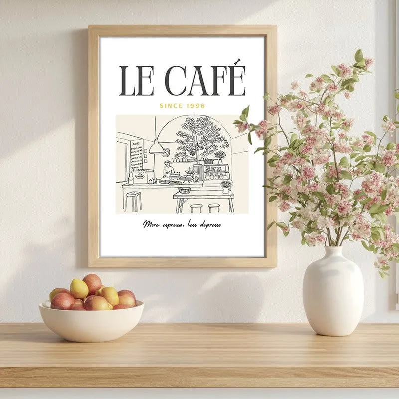 Abstra Kitchen Archival Canvas Wall Art - Brown media 1