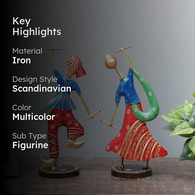 Dandia Fun Showpiece - Set Of Two media 2