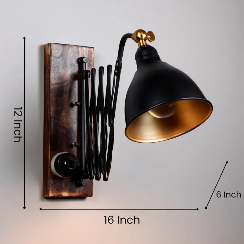 Lumen Wooden & Iron Wall Lamp media 8