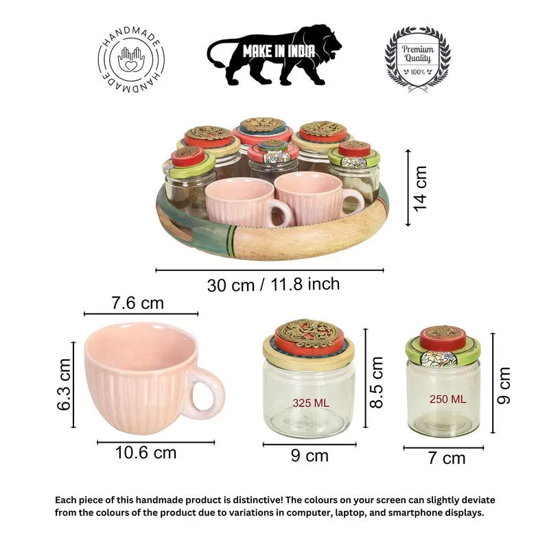 Folkza Decorative Jars & Cups with Tray media 10