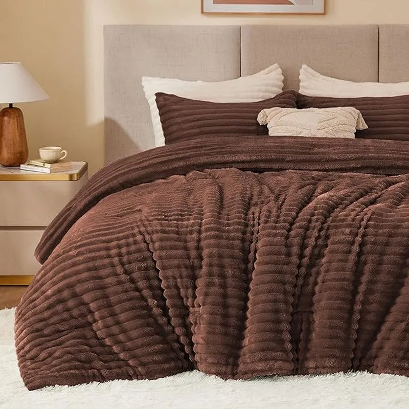 SleepScape Faux Fabric Blanket (Brown)- 300 GSM media 3