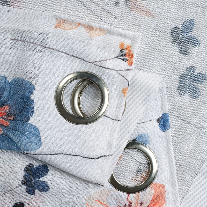 Solmera Linen Texture Sheer Curtain - Set Of Two media 5